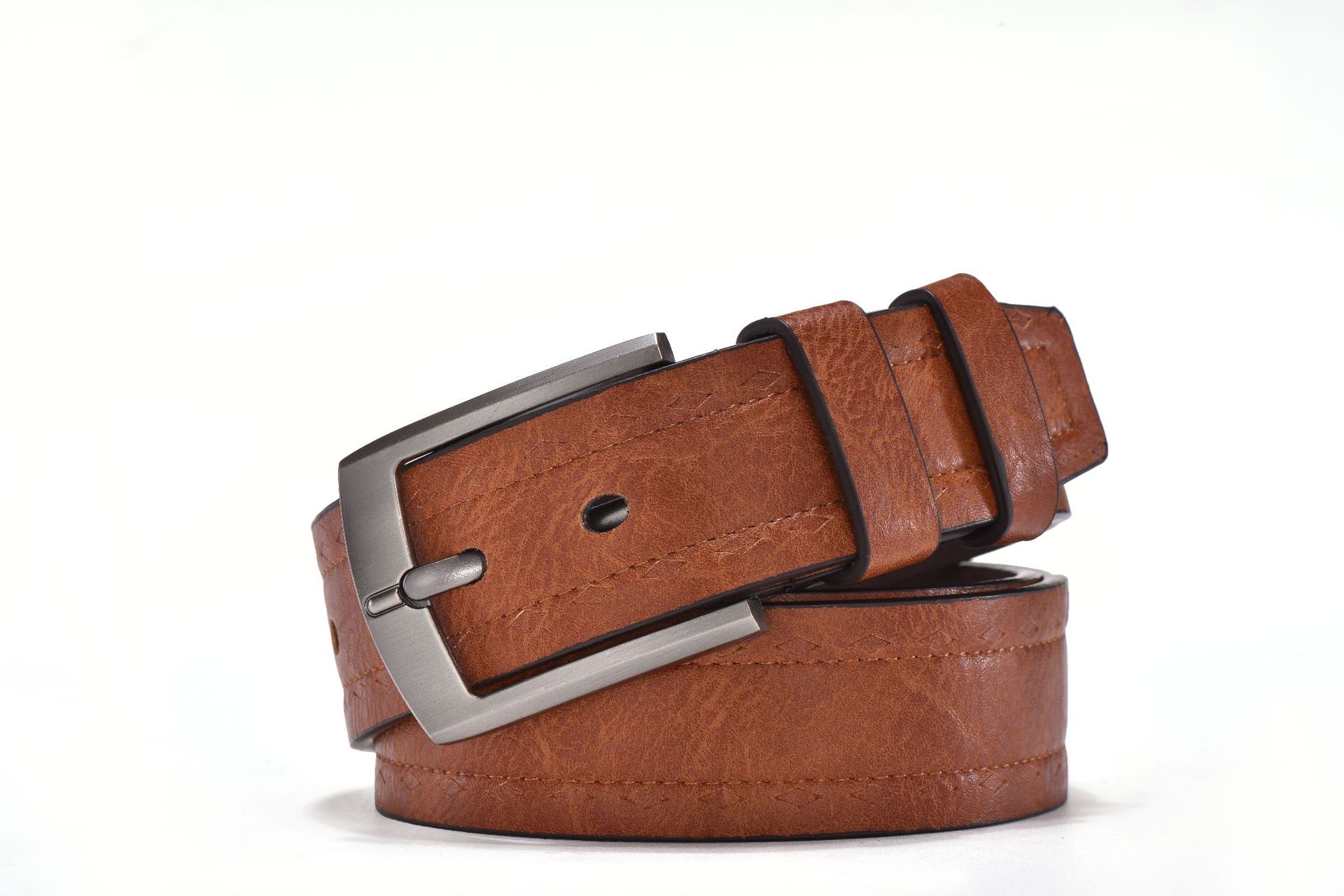 1727休闲针扣仿皮pu男女皮带腰带厂家直销批发 4.