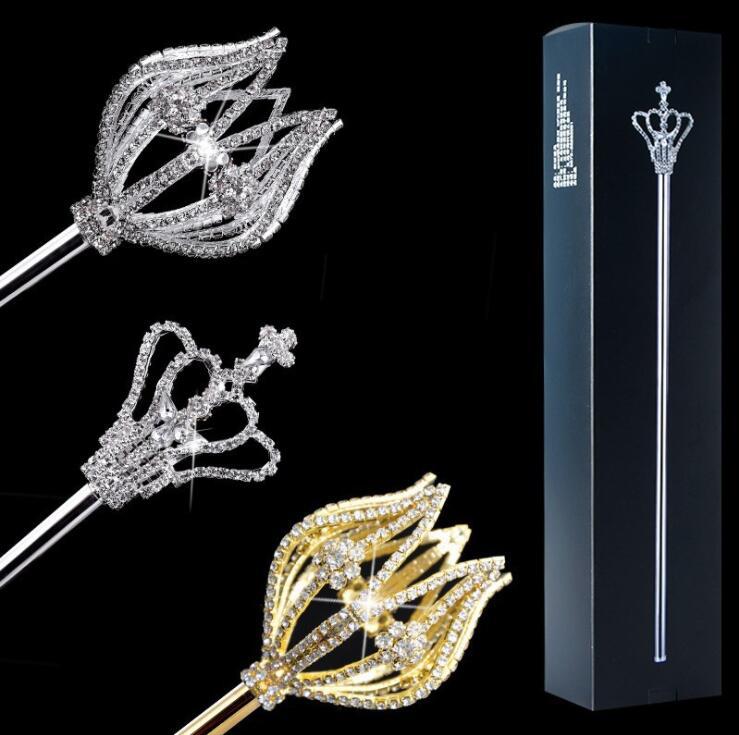 成人儿童水晶仙女棒郁金香权杖女神雅典娜权杖手杖道具魔