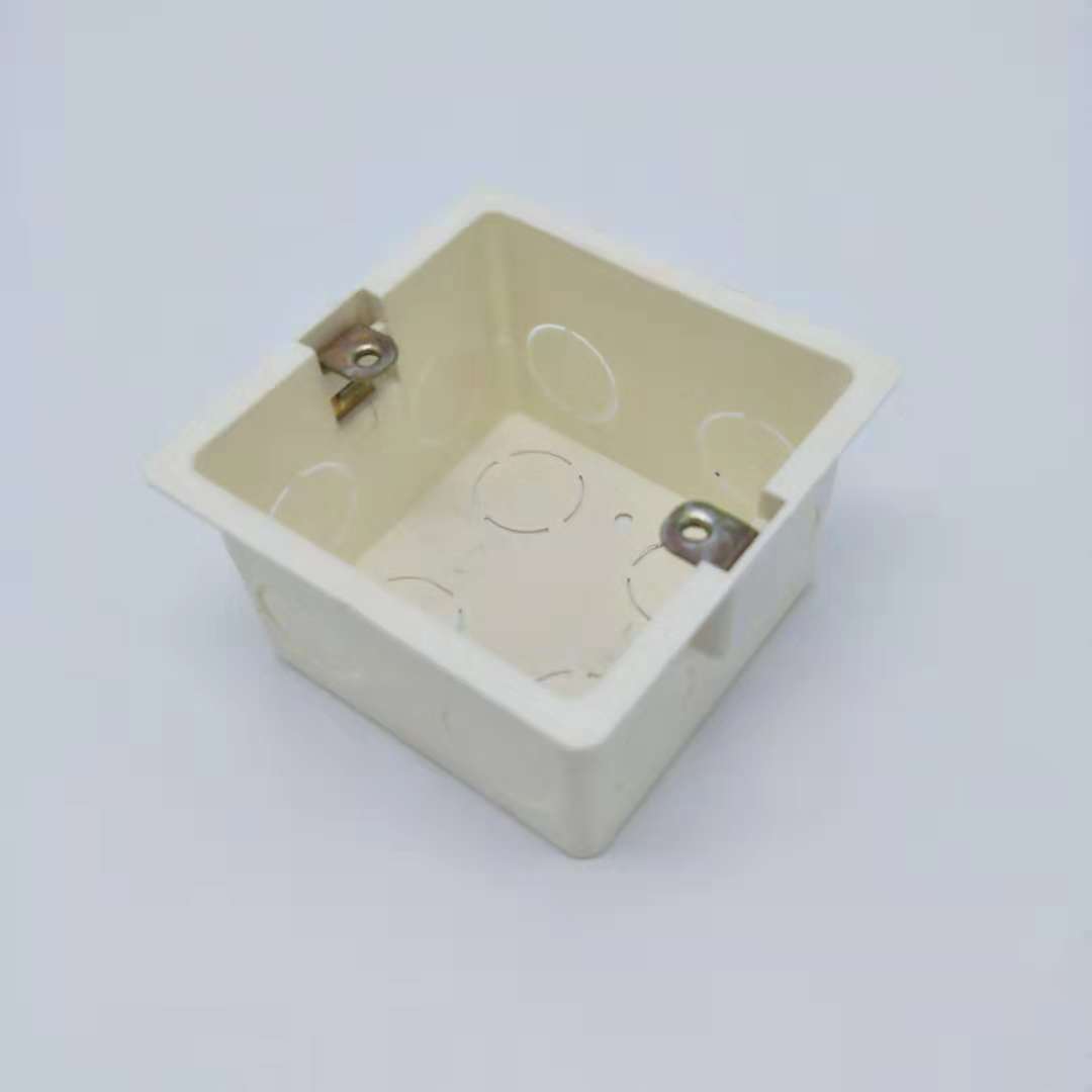 厂家直销86型暗装阻燃暗线盒pvc接线盒 工程家装暗线盒开关盒