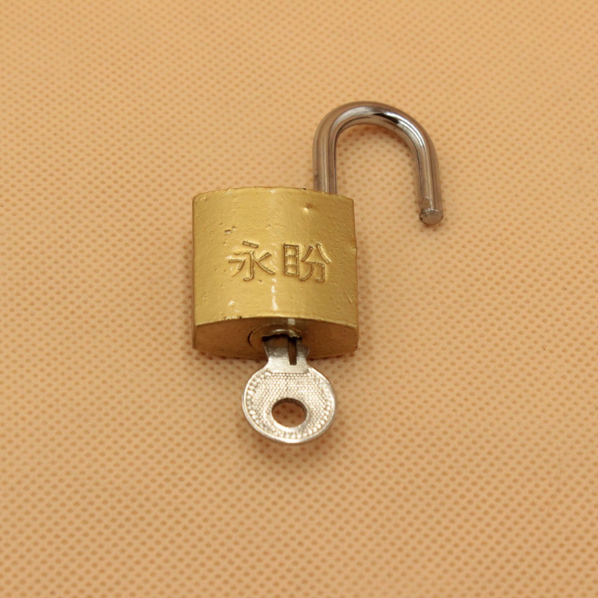 通开锁50mm抽屉锁电表箱锁通开仿铜挂锁小挂锁头抽屉小锁头批发