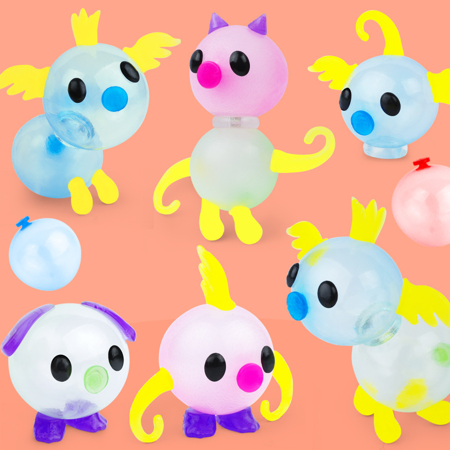 好质量波波粘粘乐 儿童拼拼乐创意手工diy黏黏球妙趣充气机玩具