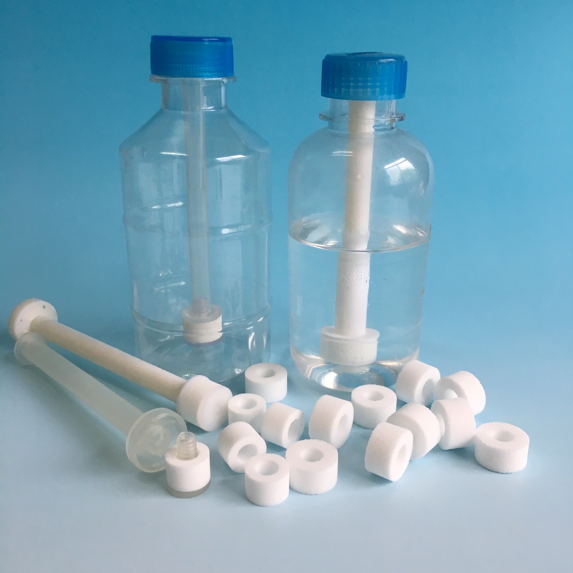 生产供应一次性湿化瓶氧气滤芯 pe发泡器 氧气加湿吸水棉棒