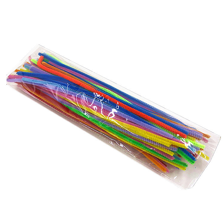 Infant Early Education Toys Bagged Mixed Color Colored Hair Root Children Creative Diy Colored Hair Root Twist Stick Wholesale