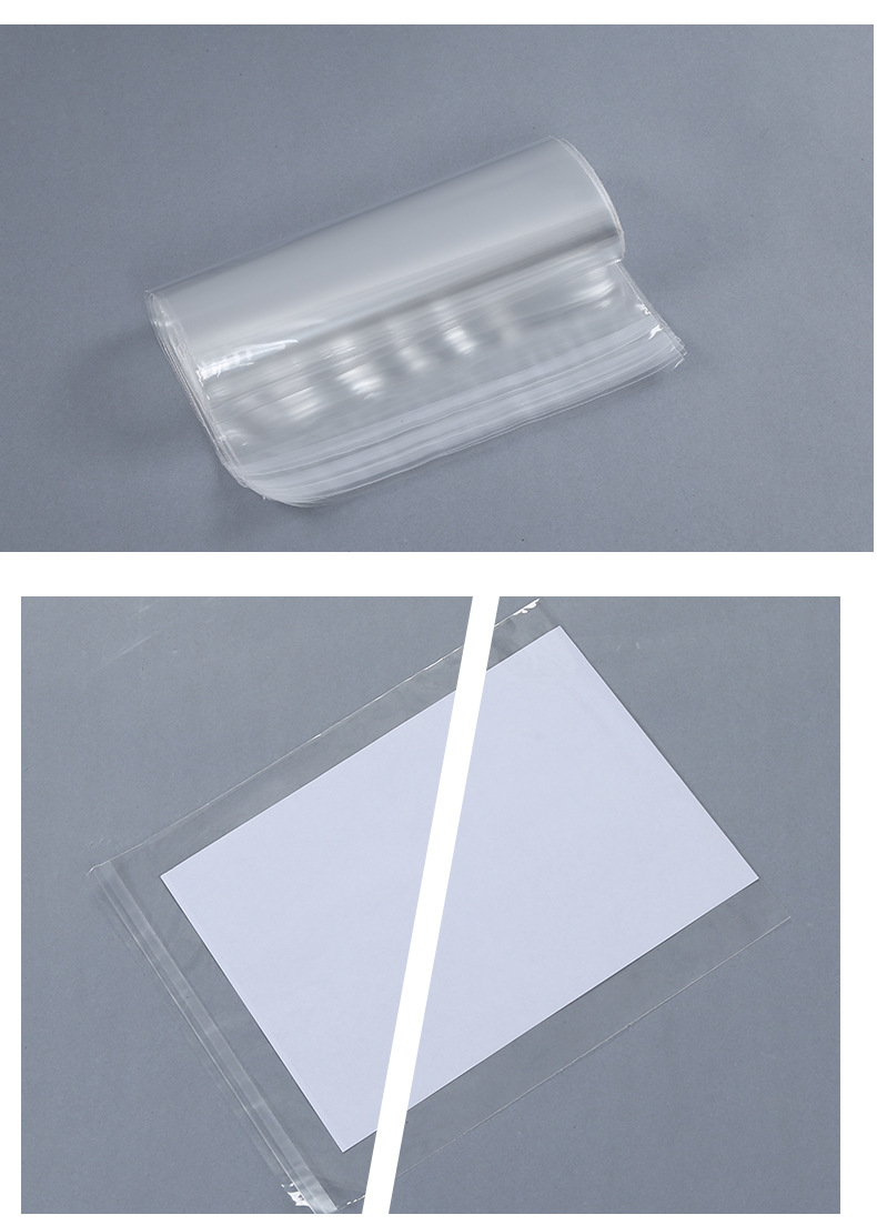 厂家直销透明方形胶粘opp自封袋 方形透明opp自粘袋塑料袋可定制