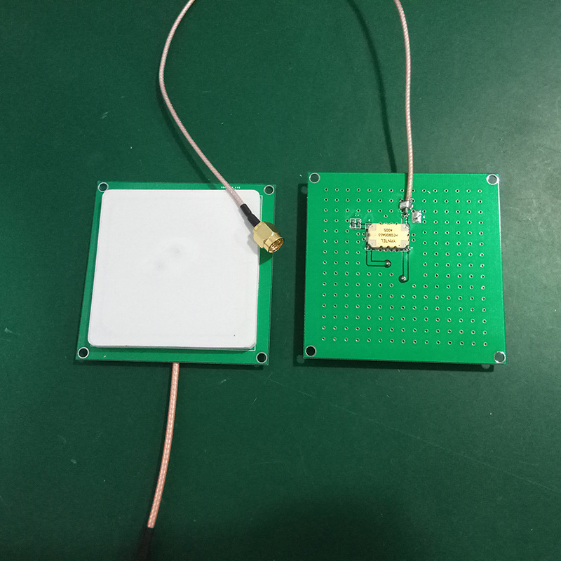 6070双馈点陶瓷天线45dbi增益内60外70远距离uhf超高频rfid天线