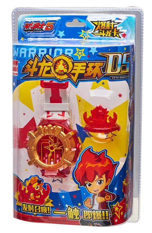 百逸动漫斗龙战士5洛小熠手环凯风蓝天画东方末电子手表玩具
