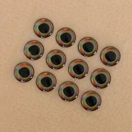 3d路亚仿真动物眼 鱼饵眼睛贴仿生鱼眼假饵渔具垂钓定 制水晶滴塑