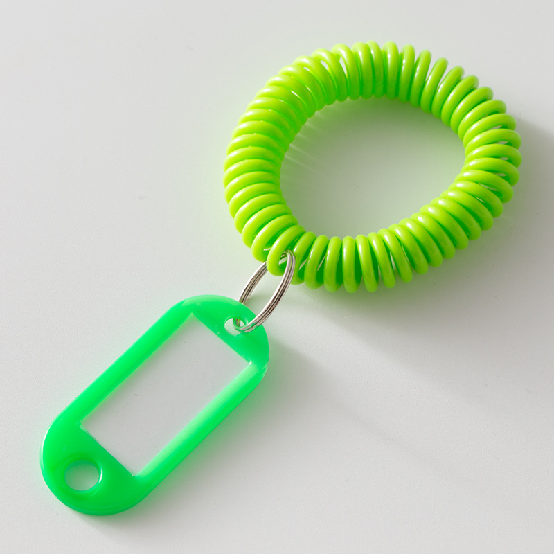 厂家直供eva弹簧圈 塑料弹簧圈 寄存号码牌手圈 钥匙圈