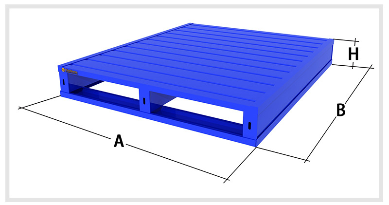 金属托盘高承载重载双面进叉化肥厂盐业圆角铁拍子生产厂可堆垛