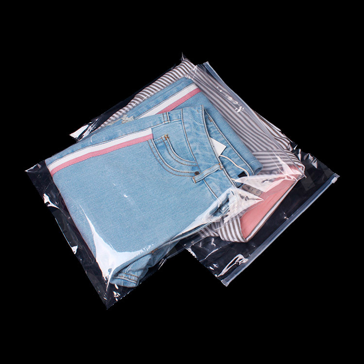 pe透明服装袋logo自封袋童装收纳袋拉链整理袋子可定制免费设计