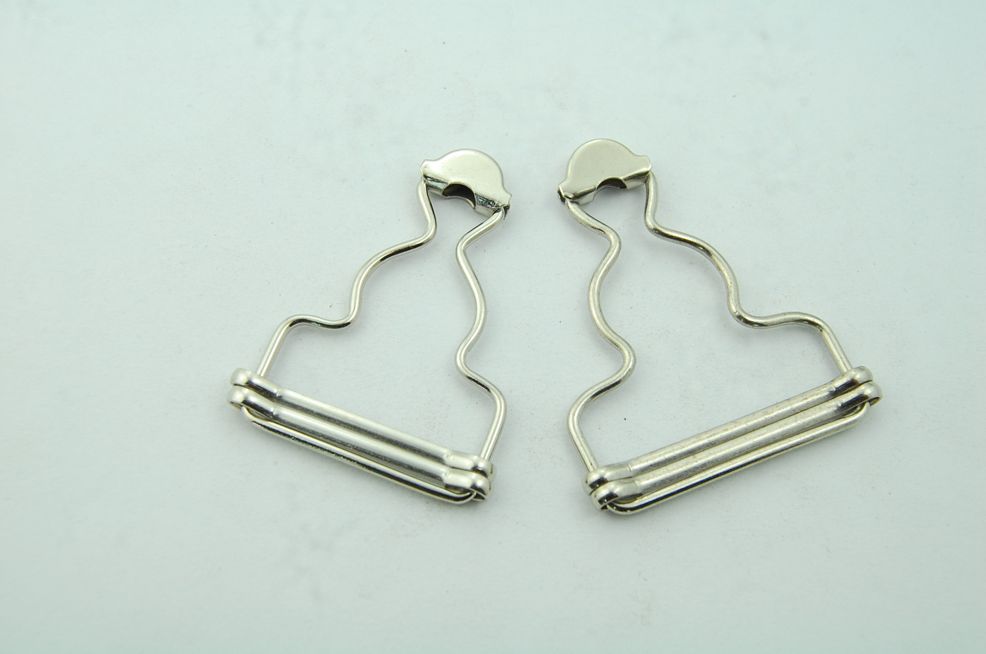 dy-tjk-02不锈钢金属鸭嘴夹 箱包长方鸭嘴扣 镀镍五金背带夹定做