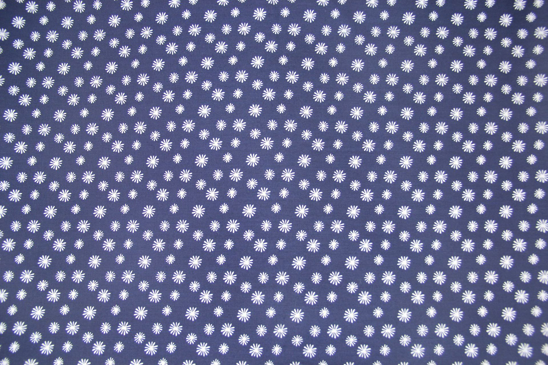 涤棉染底涂料印花 蓝底雪花 休闲西装里布 口袋布