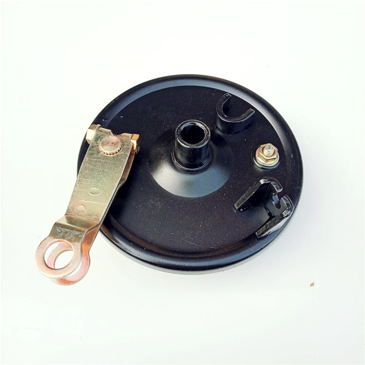 电动车前刹车总成 电动车车闸110前刹车三轮车鼓盖 前轮鼓刹总成