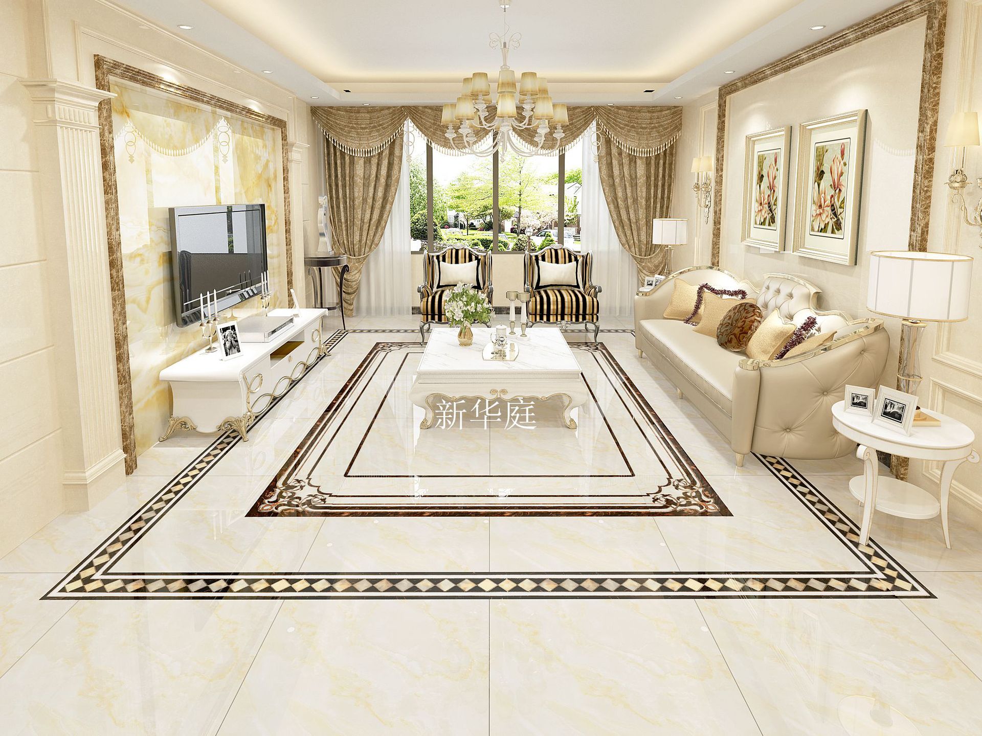 厂家直销金刚晶客厅卧室欧式地板砖800*800厨房浴室防污防滑瓷砖