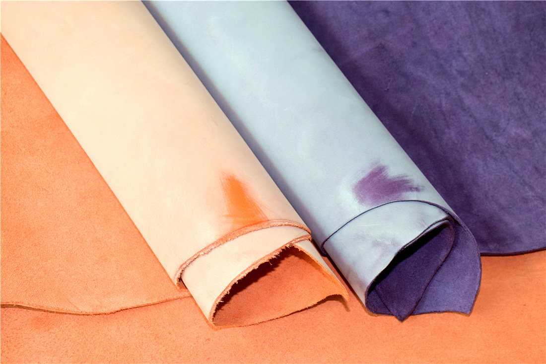 现货供应彩色白雾蜡 头层牛皮擦蜡皮 手工diy植鞣雾蜡皮