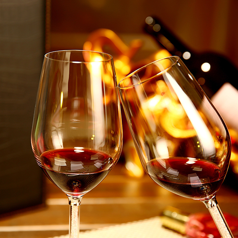 无铅精美玻璃杯 水晶红酒杯葡萄酒杯 创意高脚杯套装礼品杯定制
