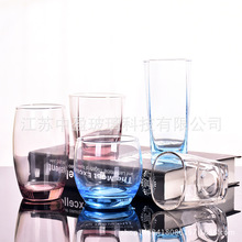 超值炫彩杯子时尚晶彩玻璃杯 青苹果玻璃杯子果汁杯饮料杯批发