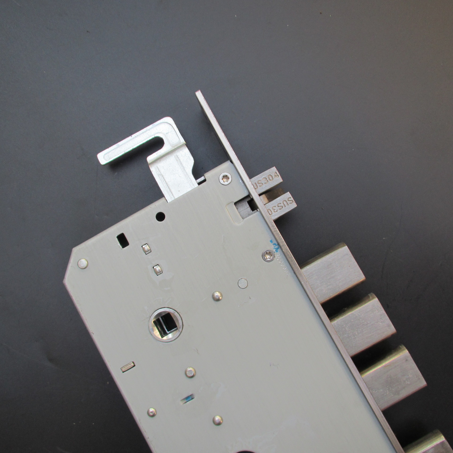 双快双活指纹锁体不锈钢304智能锁体 霸王锁体圆头方头锁体非标