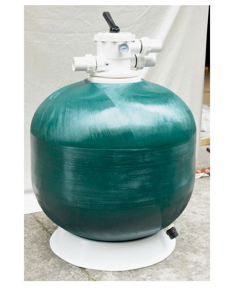 泳池砂缸 亚士图 游泳池设备玻璃纤维循环过滤砂缸顶出式过滤沙缸