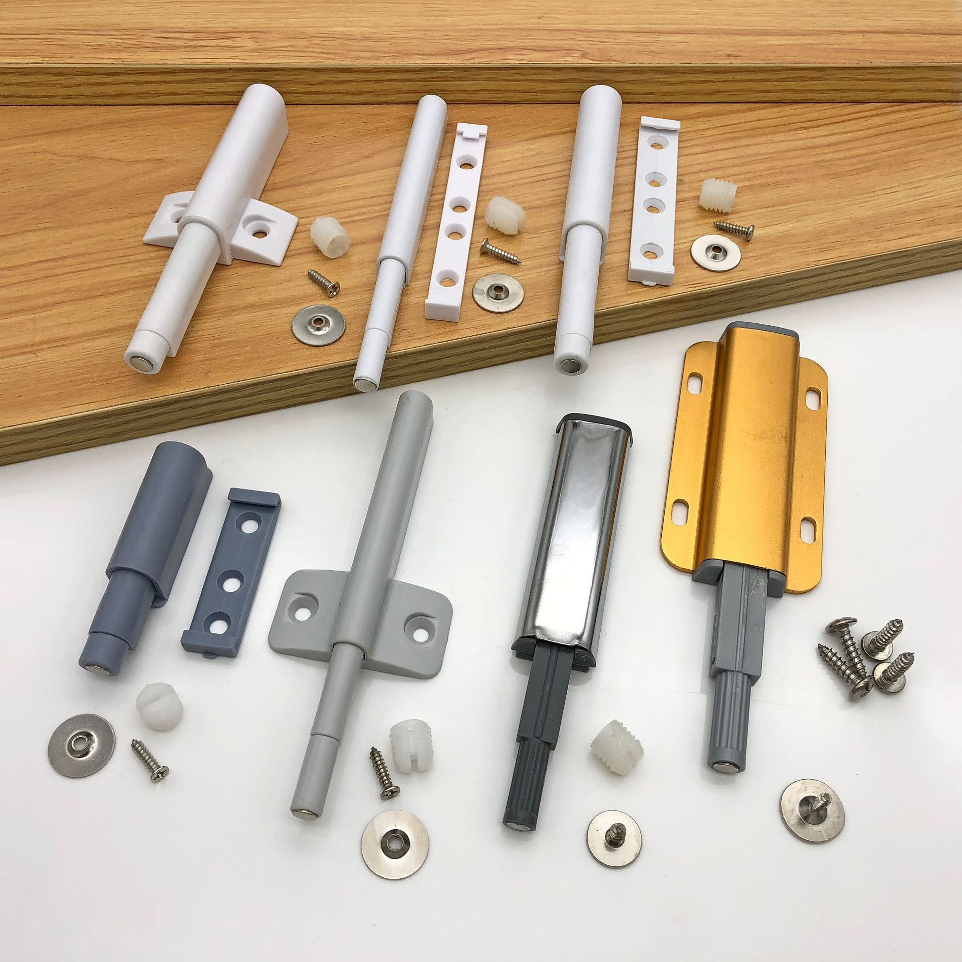 橱柜门衣柜门反弹器柜吸免拉手按弹器按弹门自弹器隐形柜门弹门器