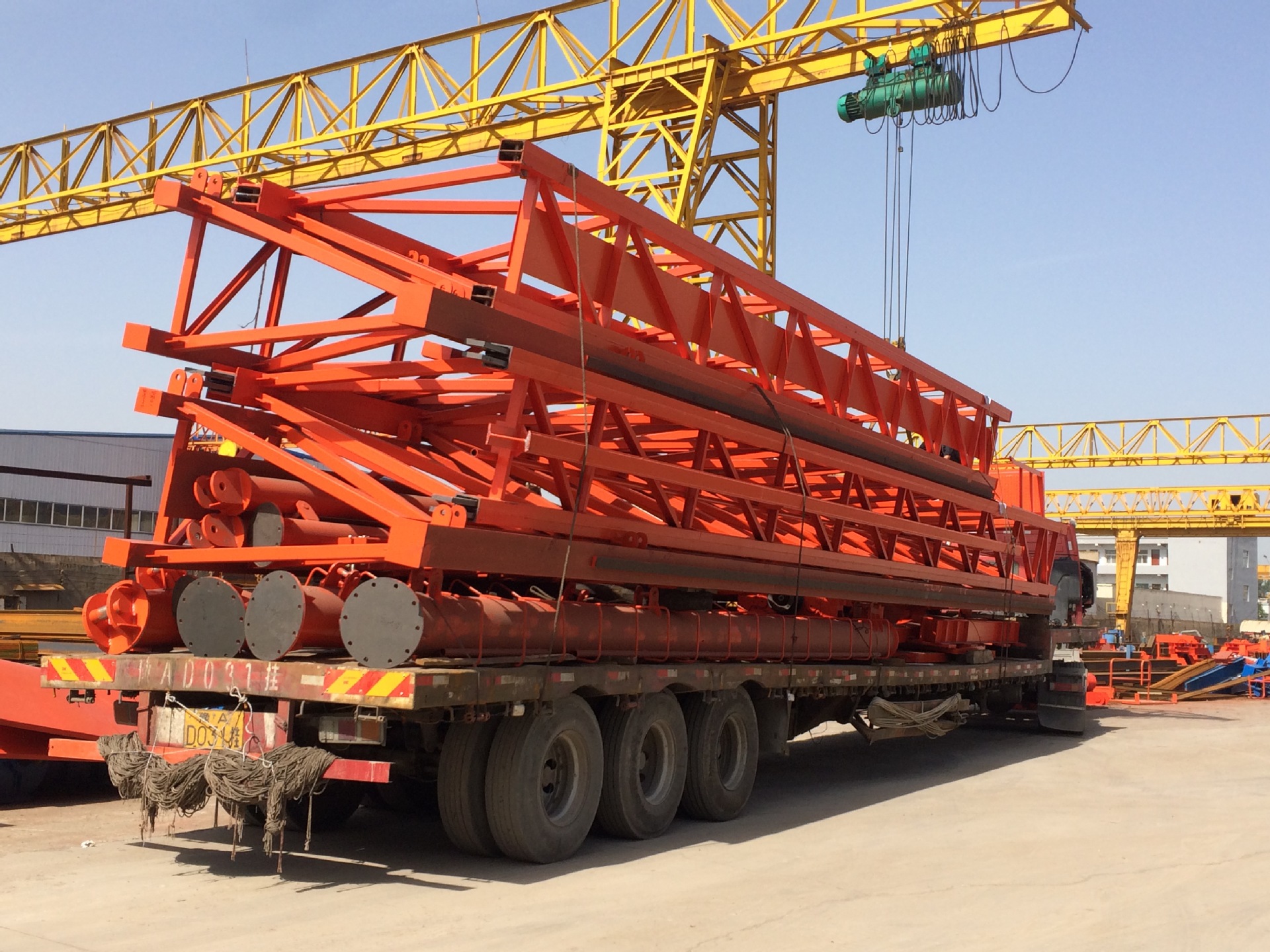 qj180-40架桥机出口发货进行时