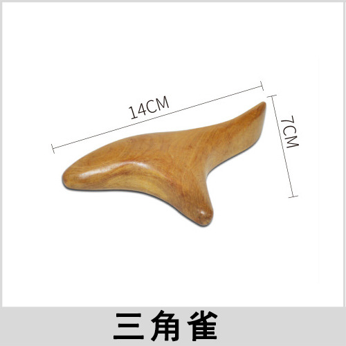 Wholesale Vietnam Fragrant Wood Massager Sandalwood Scrapping Plate Health Care Gua Sha Scraping Massage Tool Triangle Sparrow Massage Gift