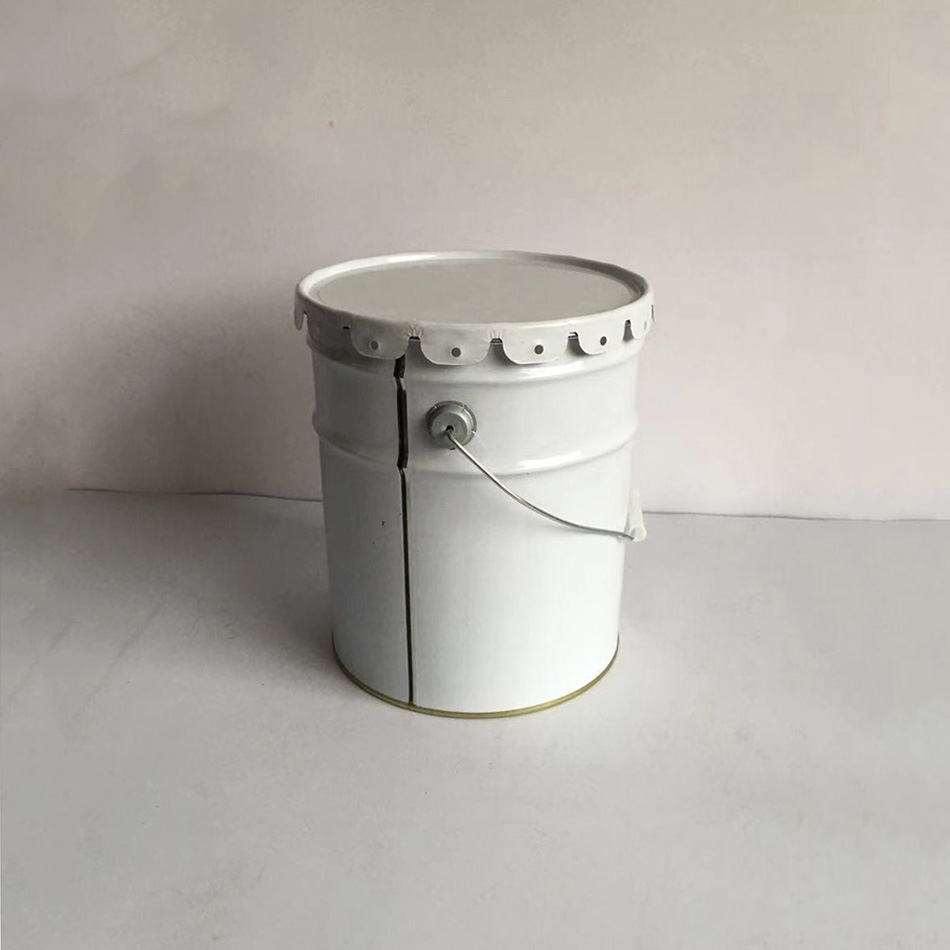 亿鼎定制10l 花篮桶 圆形马口铁化工油漆涂料开口金属铁桶 批发