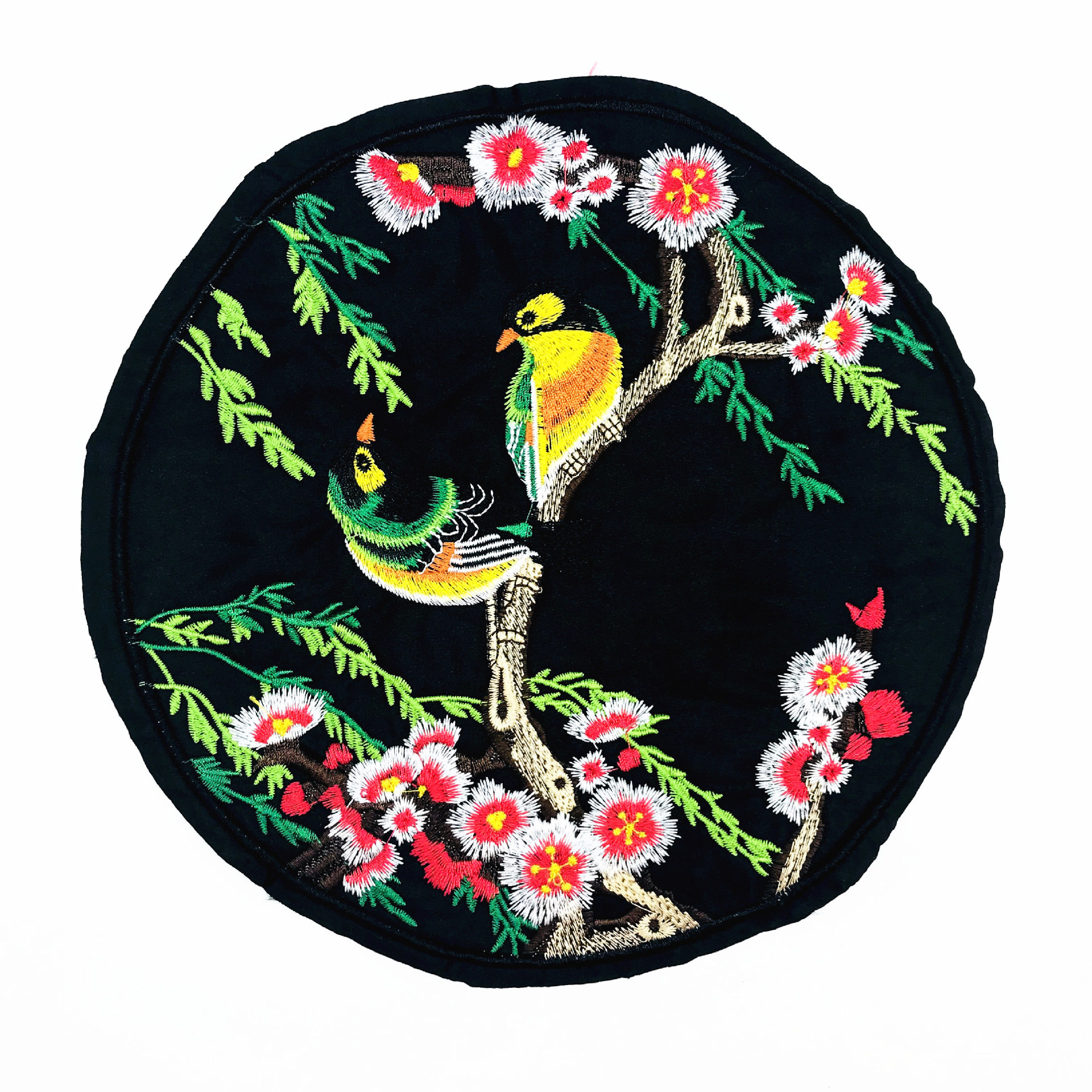 刺绣布贴_龙补子官服t恤绣片工艺中国风凤凰仙鹤龙传统刺绣