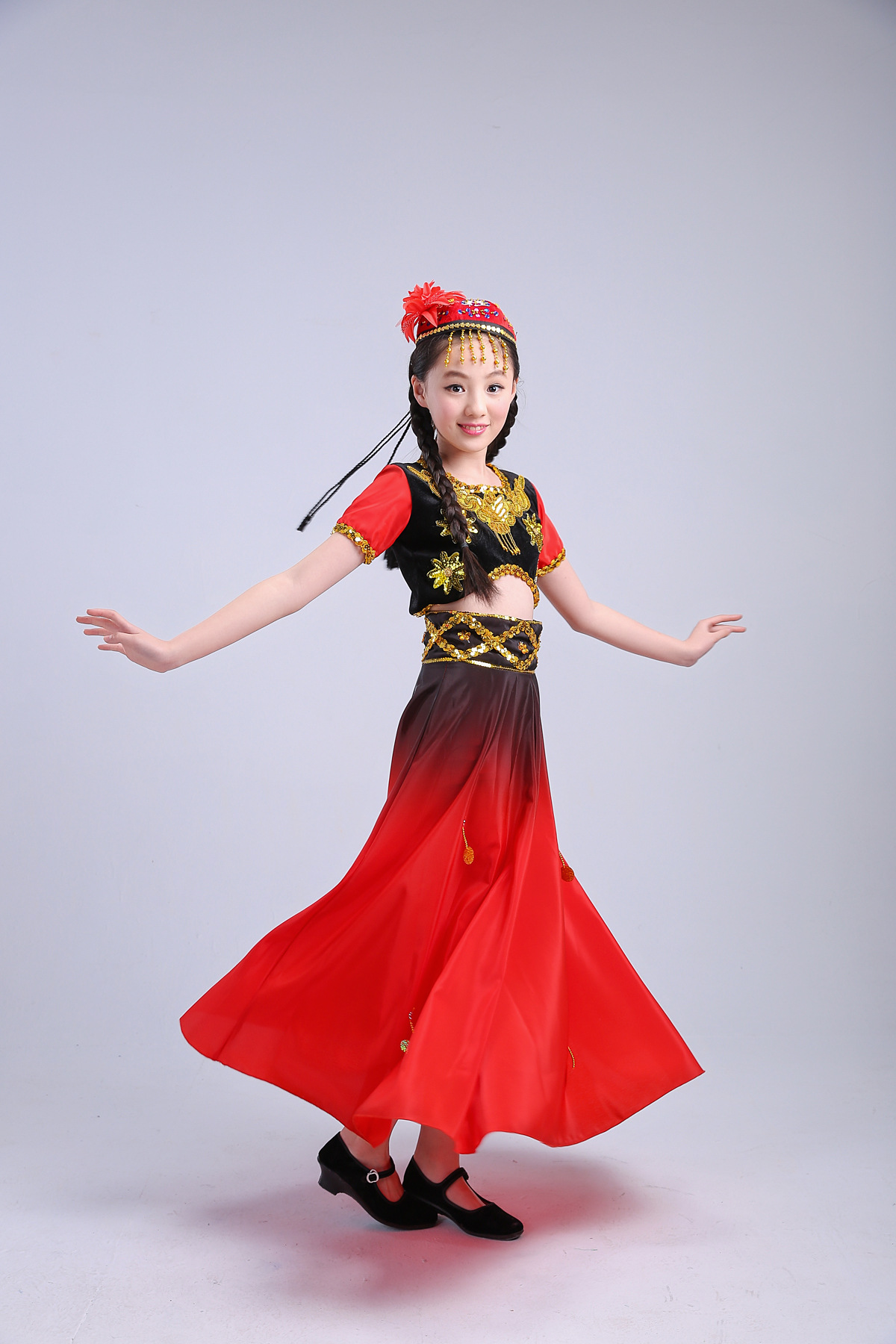 新疆舞发型教程图片