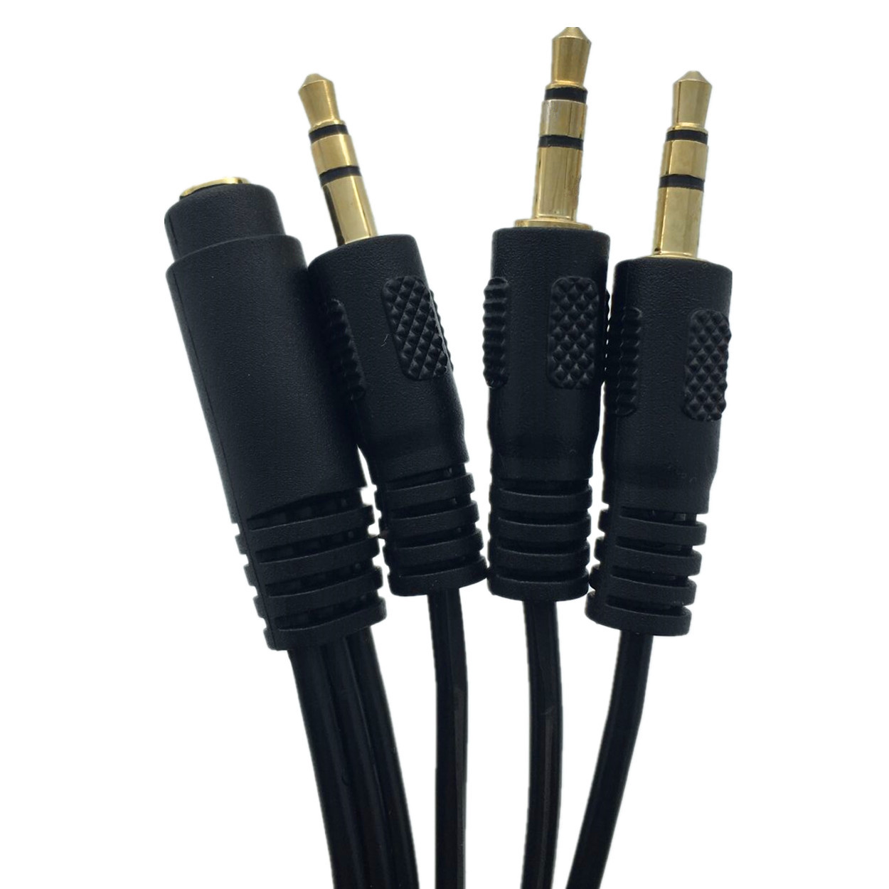 音频线一分三延长线3级3节dc3.5mm母立体声分3个dc3.5mm公立体声