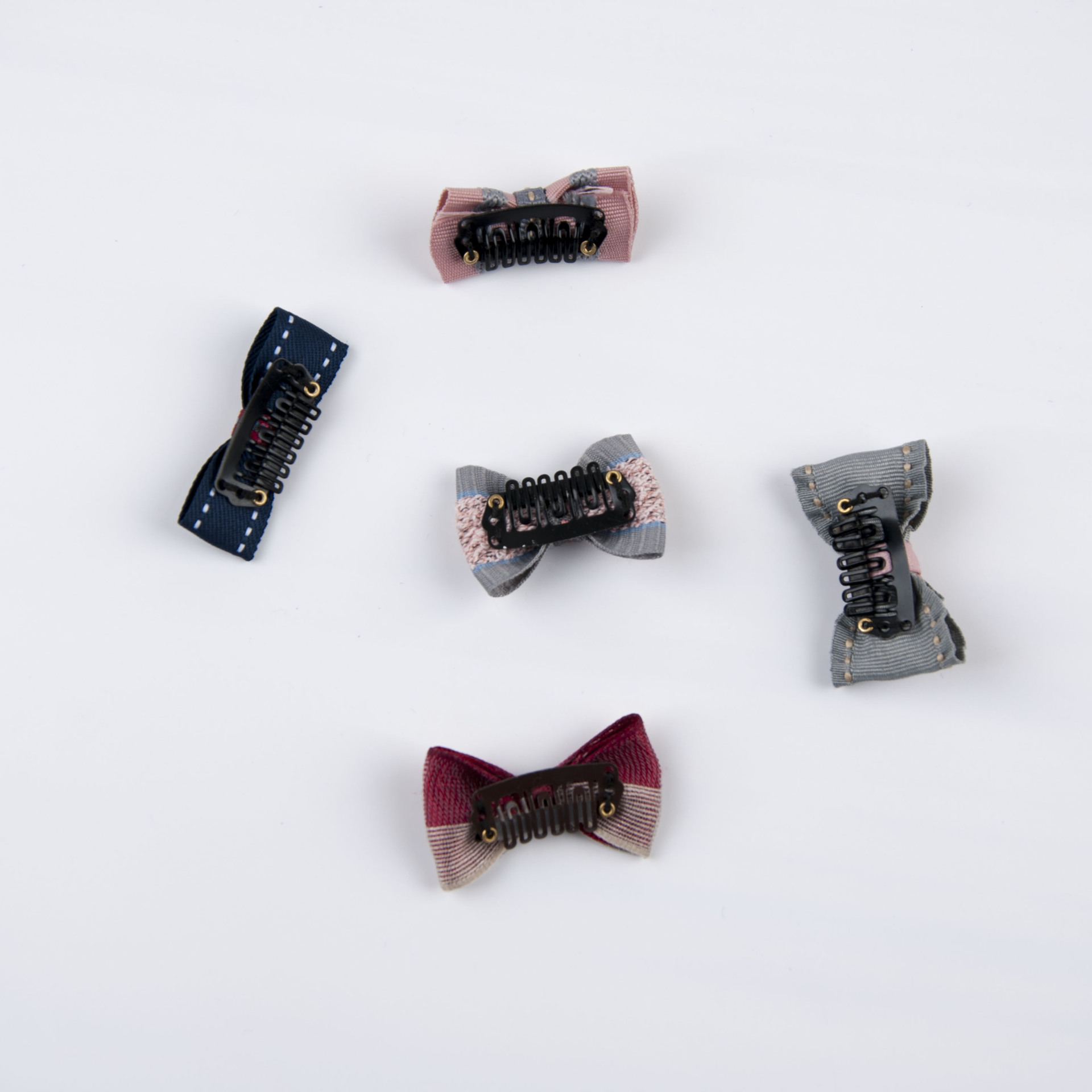 儿童汗毛夹5件套宝宝全包布发夹套装婴儿头饰发饰套餐款