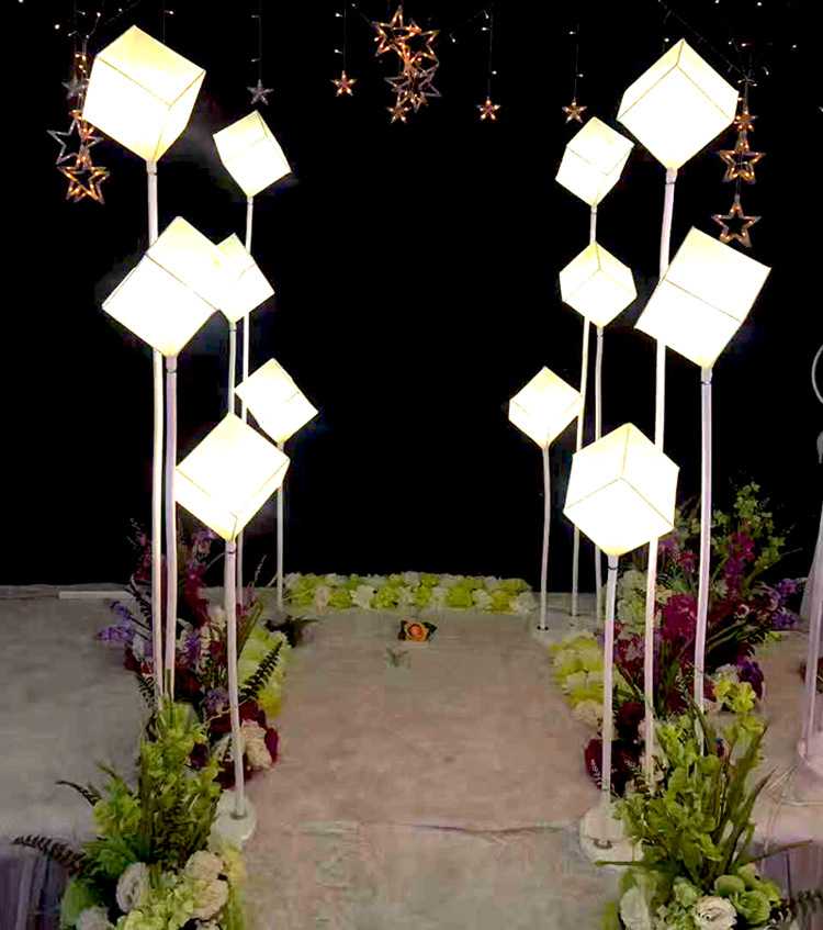 2018新款几何魔方路引婚庆道具 婚庆路引舞台t台路引装饰