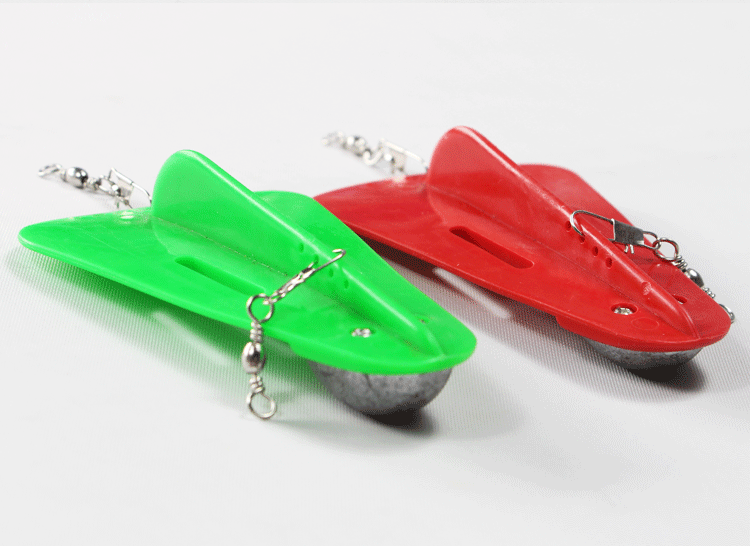 塑料潜水板diving board 带铅带转环钓鱼用品渔具 船钓深海钓