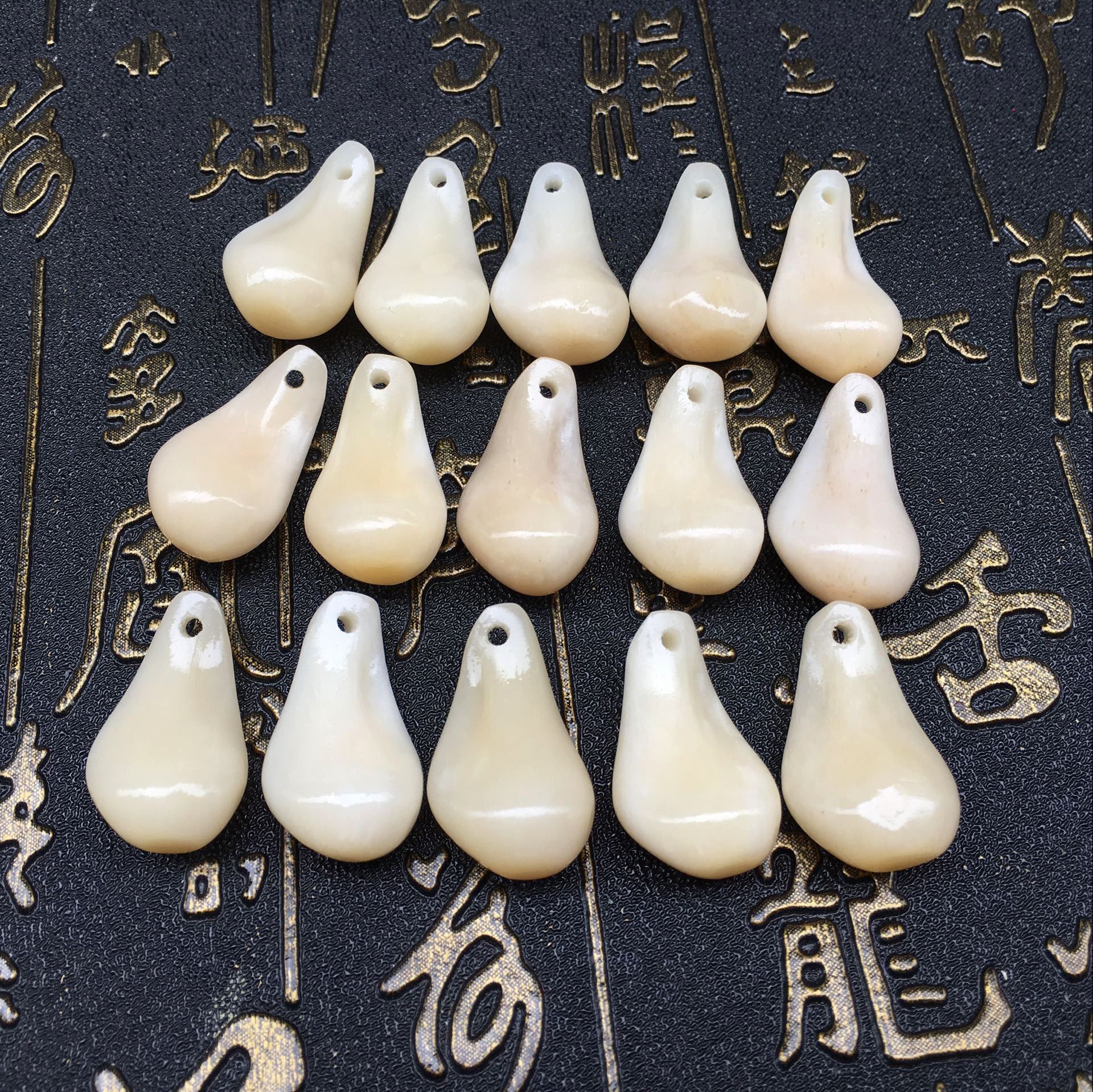 厂家供应天然牛骨卡子 佛珠卡子计数器 佛珠饰品配件