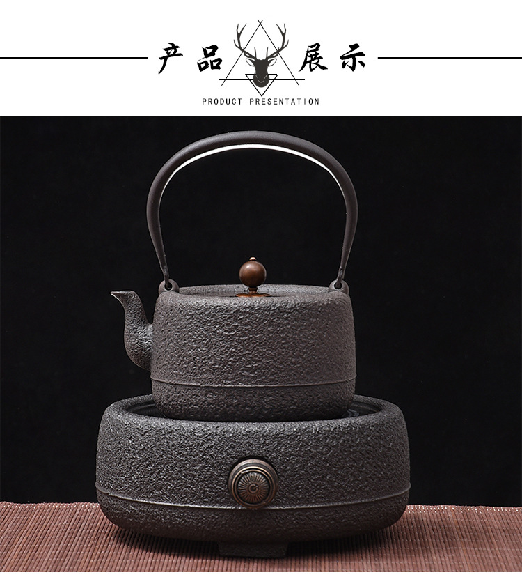 2l铸铁茶壶 家用铁茶壶泡茶烧水煮茶铁壶 茶具礼品茶壶批发