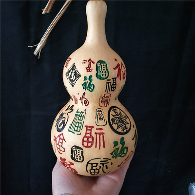 批发天然葫芦文玩摆件雕刻百福图