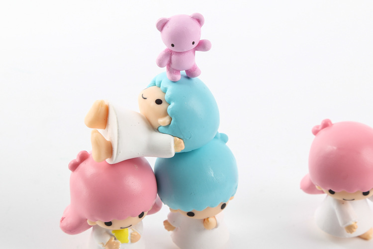 可爱双子星叠叠乐层层叠公仔摆件 儿童益智玩具模型礼物