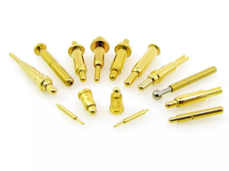 厂家直销电源模块弹针定制连接器pogopin 弹针黄铜镀金弹性高金针