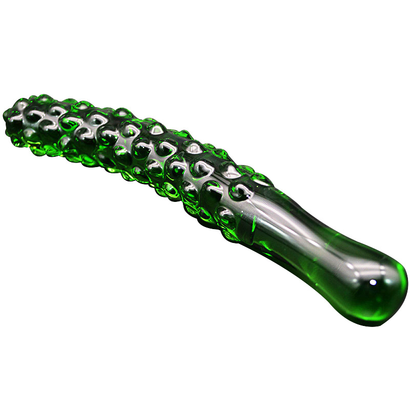 厂家批发玻璃黄瓜自慰器水晶阳具女性自慰棒器具情趣性用品