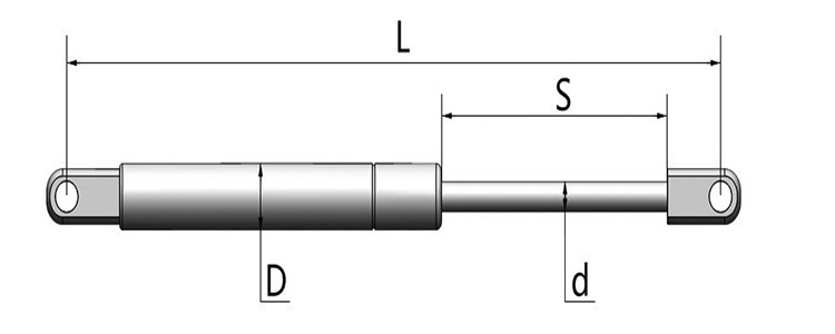 厂家订制气撑杆气弹簧集装箱液压杆车床气动杆晒版机支撑杆床