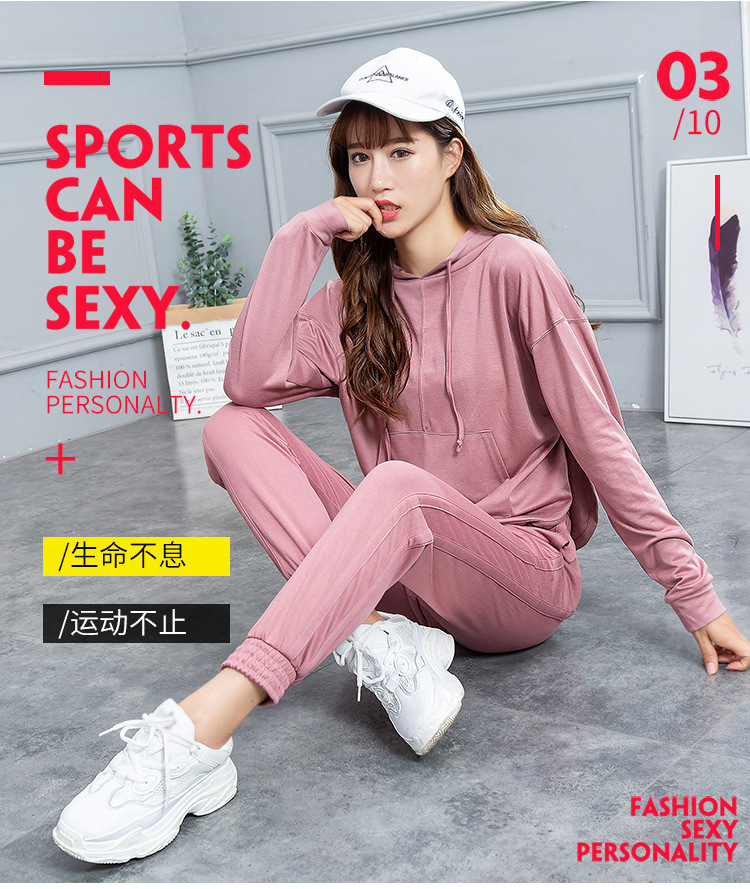 Korean Style Yoga Clothes Set Three-Piece Set Women's Autumn Sports Quick-Drying Long Sleeve Sexy Cutout Gym High-End Workout Clothes