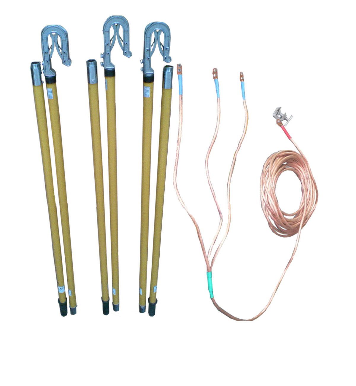 供应携带型短路接地线(接地棒) 接地线夹铁路接触接地线