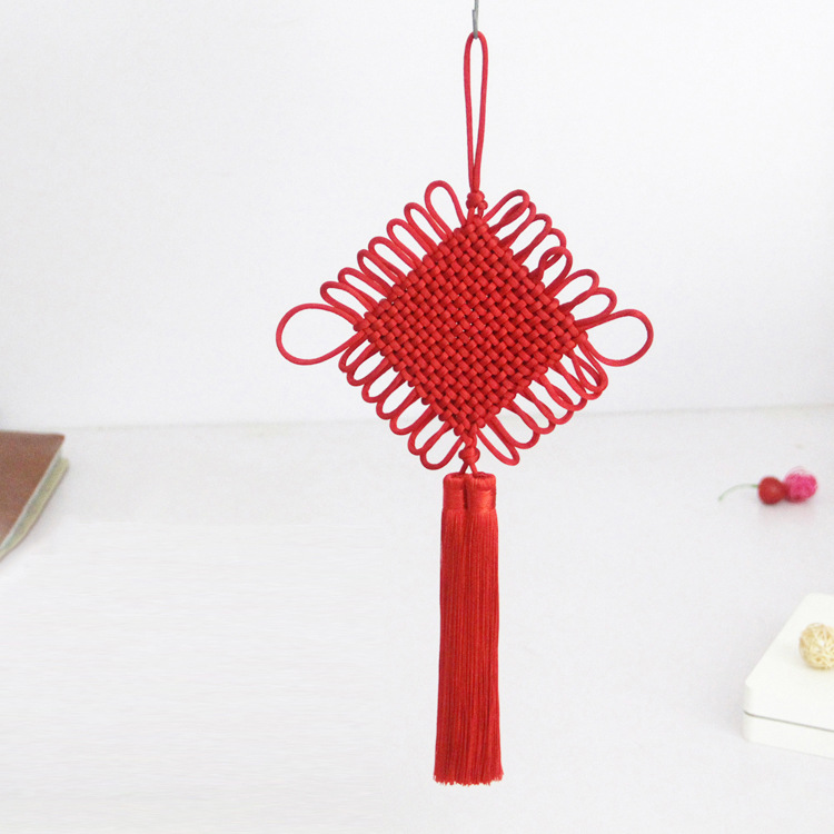 加工定做中国结手工编织小中国结挂件 中国红中国结小挂饰