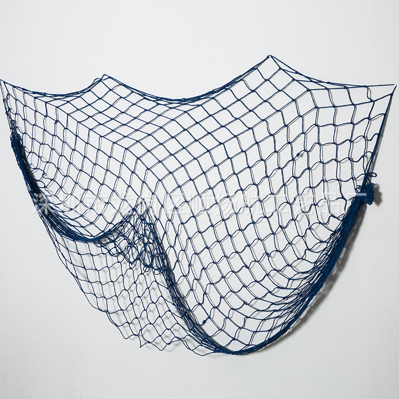 地中海风格家居装饰渔网 创意酒吧吊顶 服装店铺背景墙 拍摄道具