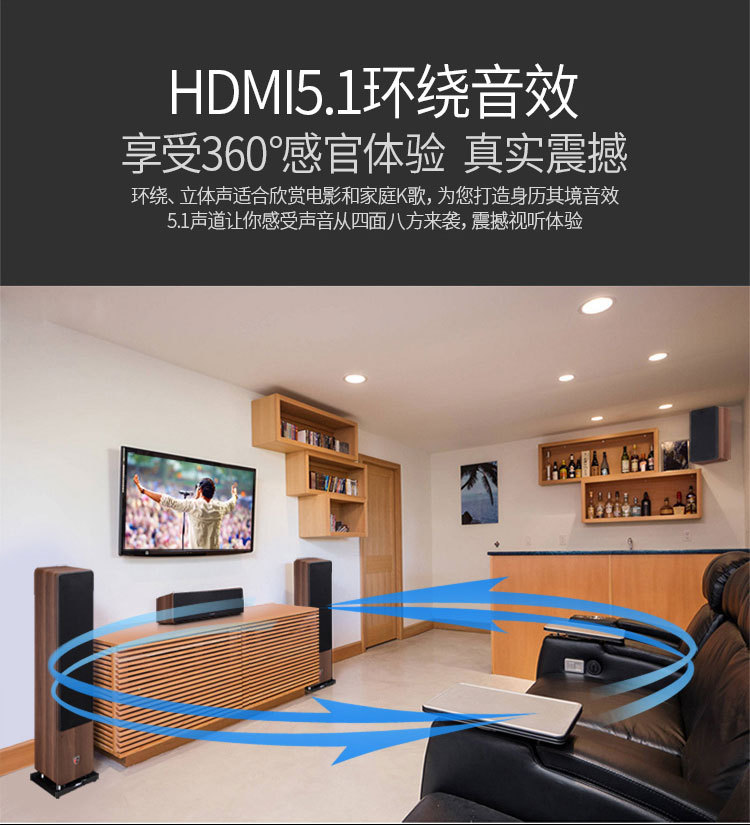 dmseinc丹麦之笙名爵一号家庭影院音响套装5.1ktv客厅卡拉ok音箱