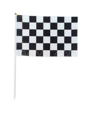 厂家直供f1赛车赛车旗赛车黑白旗赛车发令发车旗终点旗3045cm