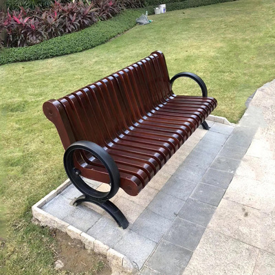 排椅,等候椅-赛逸户外公园椅户外长椅休闲广场椅有靠背椅庭院铸铁脚