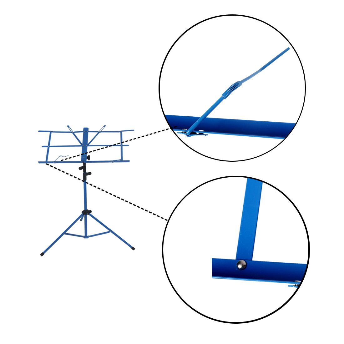 irin 正品 黑色 蓝色简易小谱架 轻便可折叠乐谱架 厂家直销