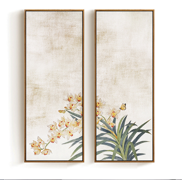 中式水墨壁画客厅装饰画挂画 中国风山水风景简约墙画