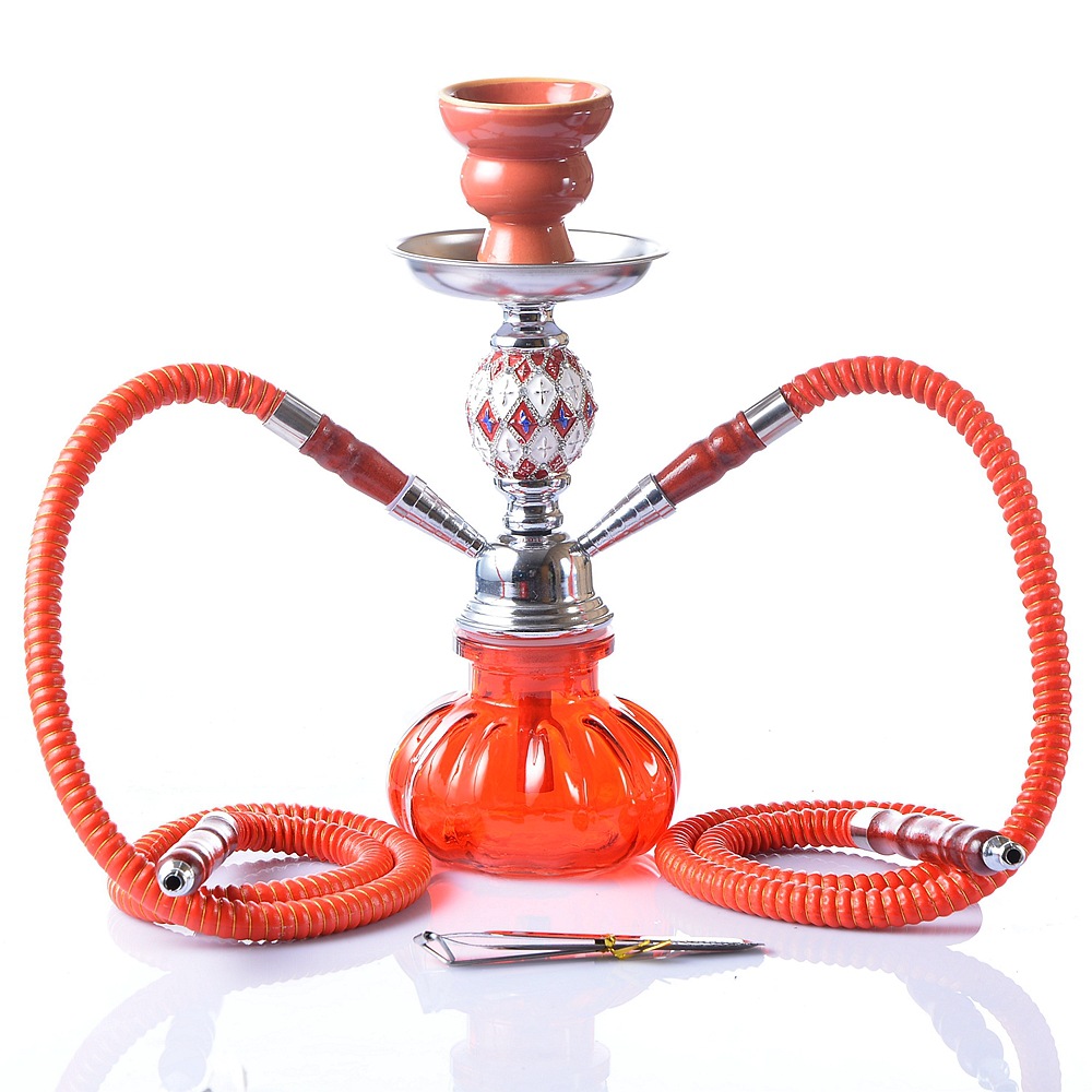 阿拉伯水烟烟壶套装双管烟斗成品 shisha hookah跨境货源厂家供应